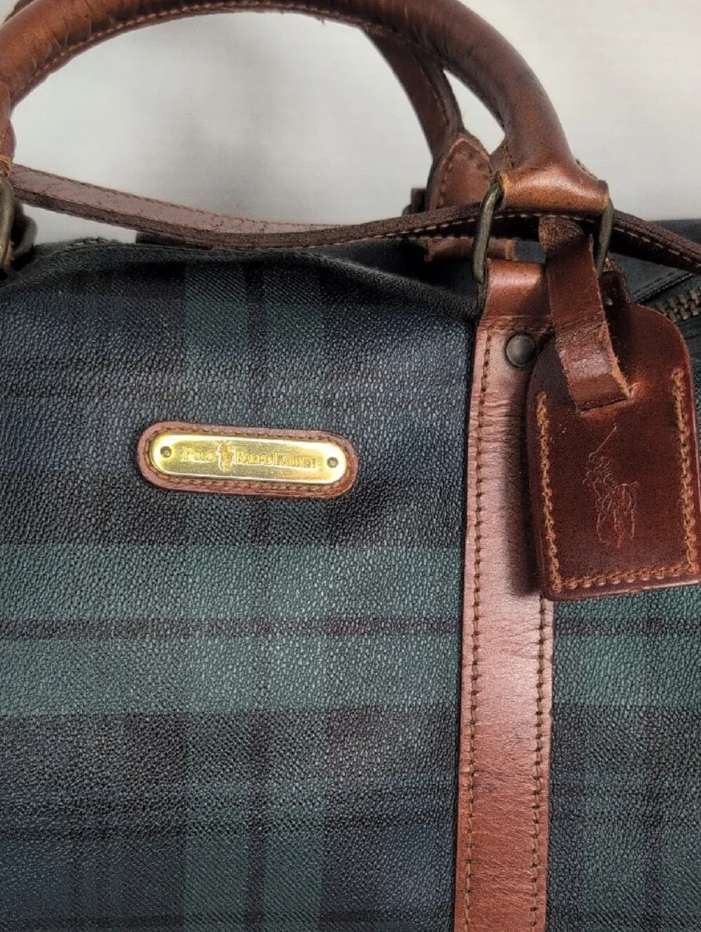 Polo Ralph Lauren Vintage Weekender Tartan Pattern